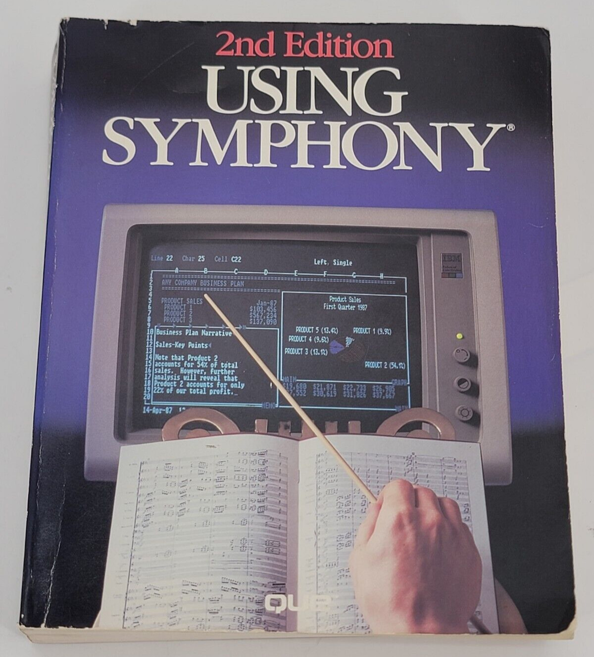 Vintage Using Symphony Program 2nd Edition Paperback 1988 Que Corporation