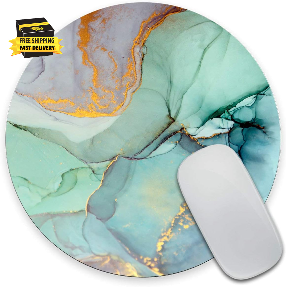 Office Desk Accessories, Colorful Abstract Painting Background Mouse Pad, Abstra