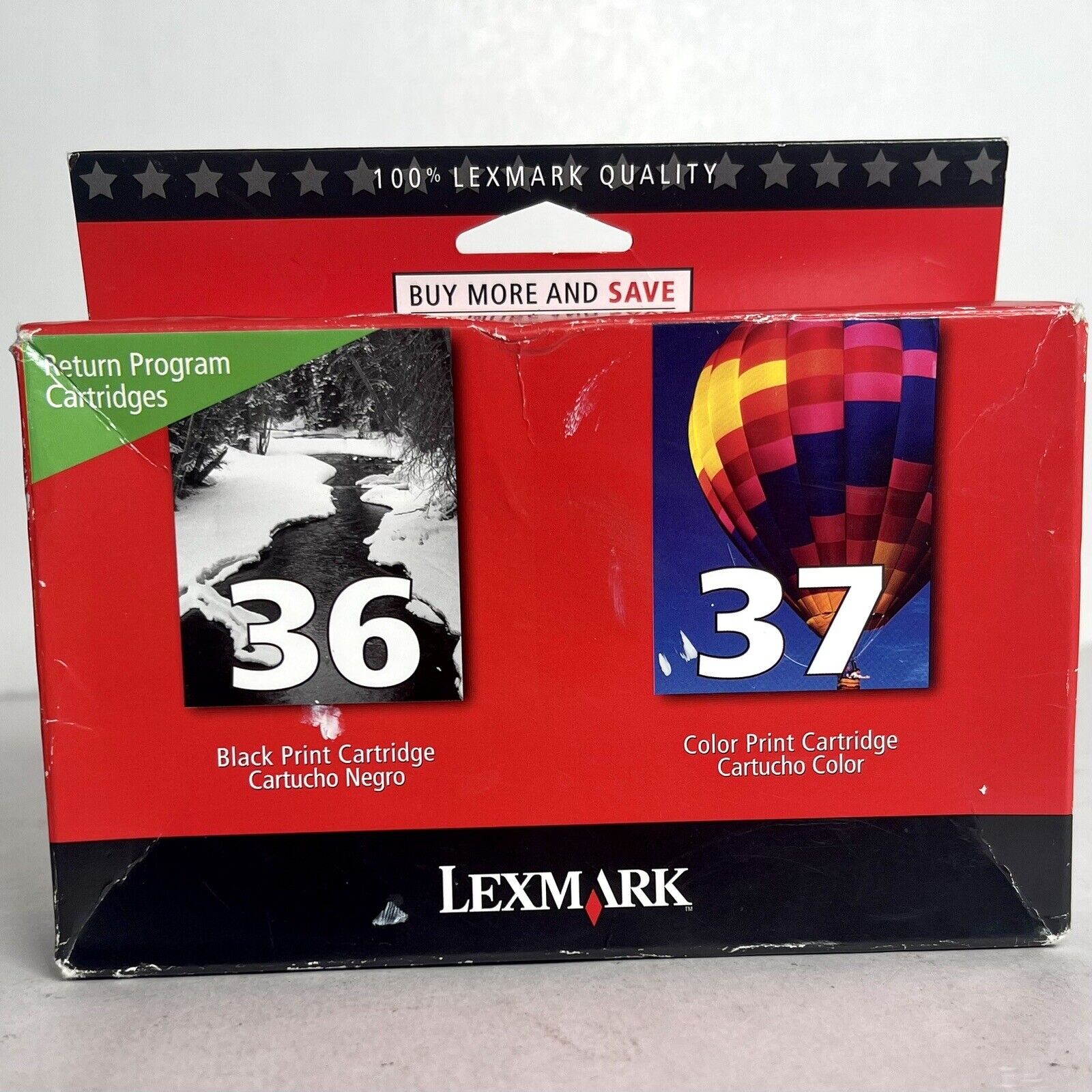 Lexmark 18C2229 2-PK Black 36 Color 37 Cartridge