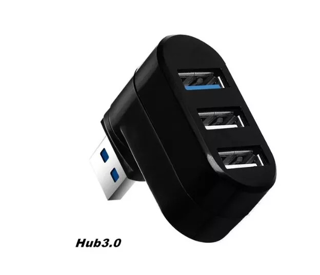 3 Port High Speed USB 3.0 Multi HUB Splitter Expansion Desktop PC Laptop Adapter