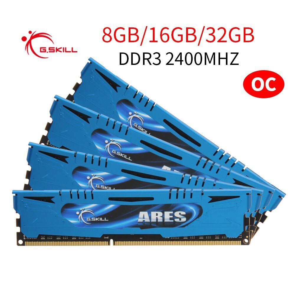 G.Skill Ares 32GB 16GB 8GB DDR3 2400Mhz 2133MHz 1866MHz 1600 Memory SDRAM LOT AU