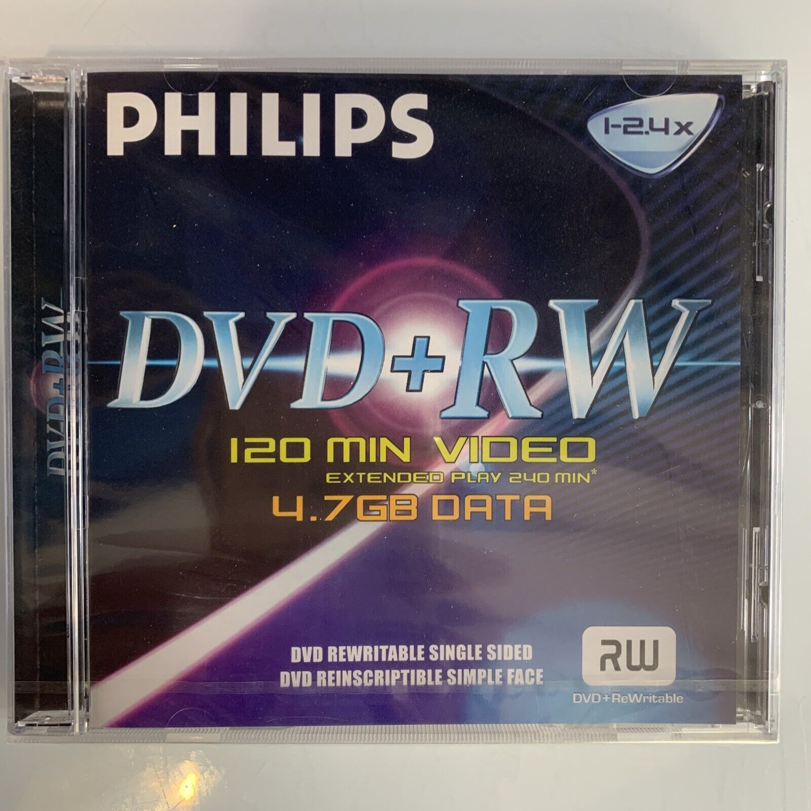Philips DVD+RW 120 Min 4.7 GB New Sealed