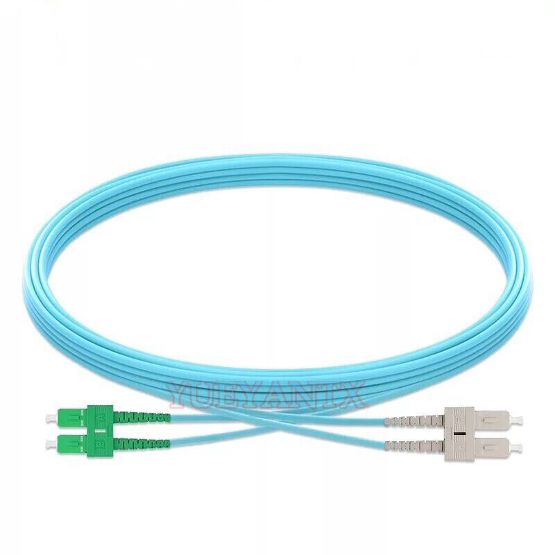 40M SC/APC-SC/UPC Multi-Mode OM3 Fiber Cable Duplex Fiber Optical Patch Cord