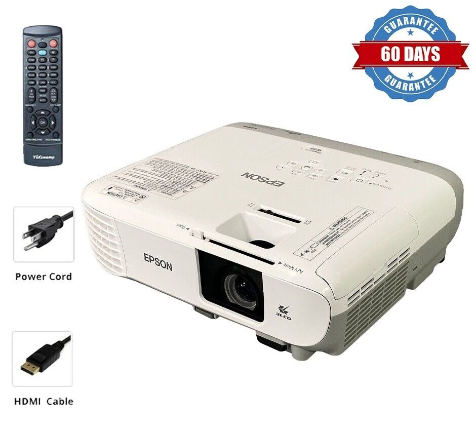 3LCD Contrast Projector for Gaming Full HD 16:10 3500 ANSI HDMI w/Accessories
