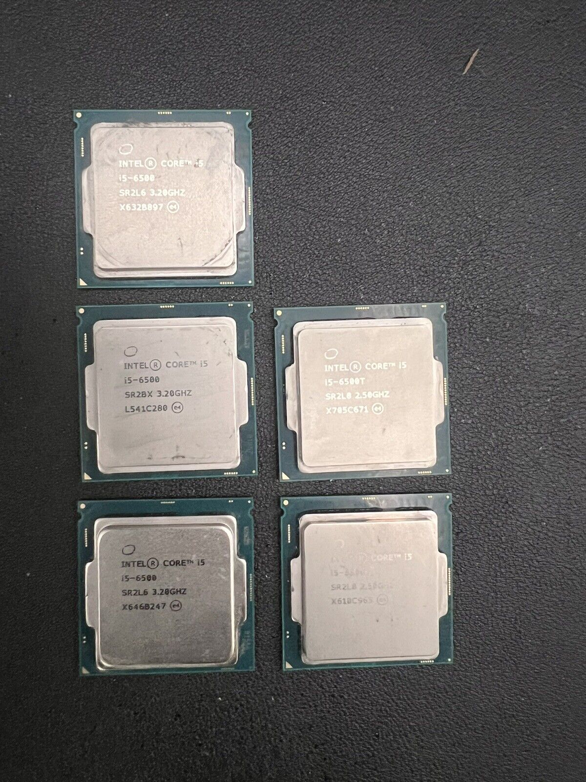Lot of 5 Intel CPU Processor i5 3x6500 2x6500T