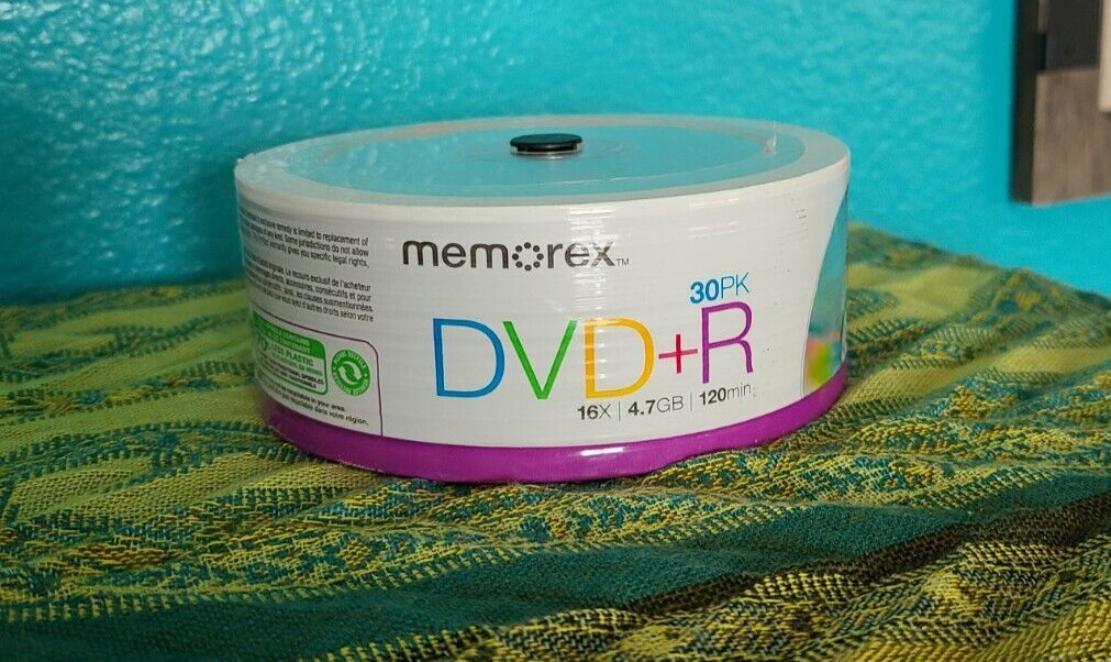 NEW SEALED Memorex DVD+R 30 Pack 30PK - 16x 4.7GB 120 Min.