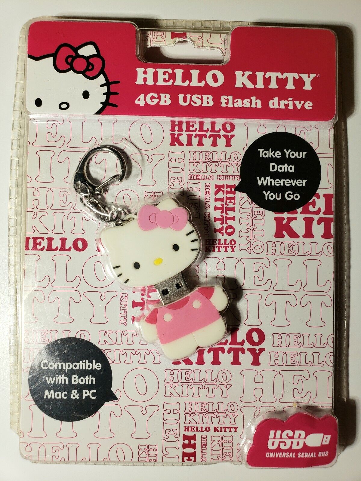 NEW Hello Kitty 4gb USB Flash Drive 46109