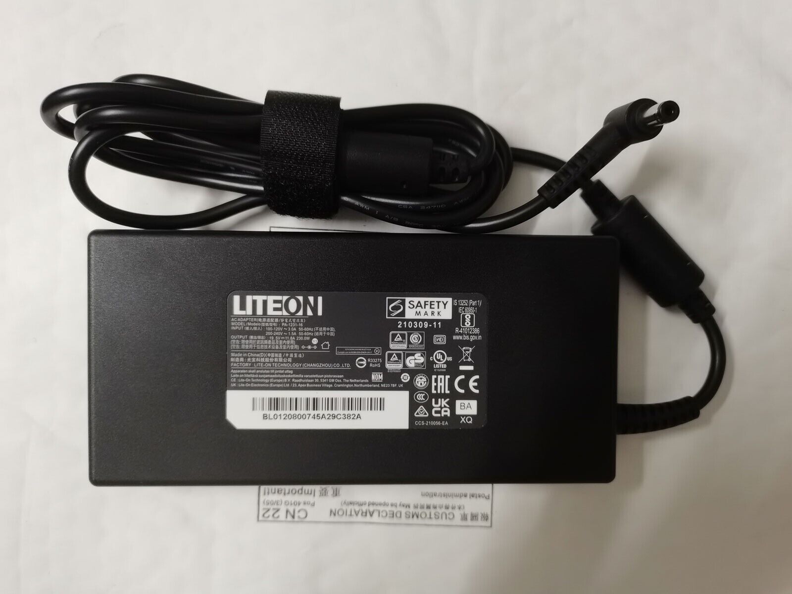 NEW PA-1231-16 LITEON 19.5V 11.8A 230.0W 5.5*2.5mm Series Laptop Genuine Adapter