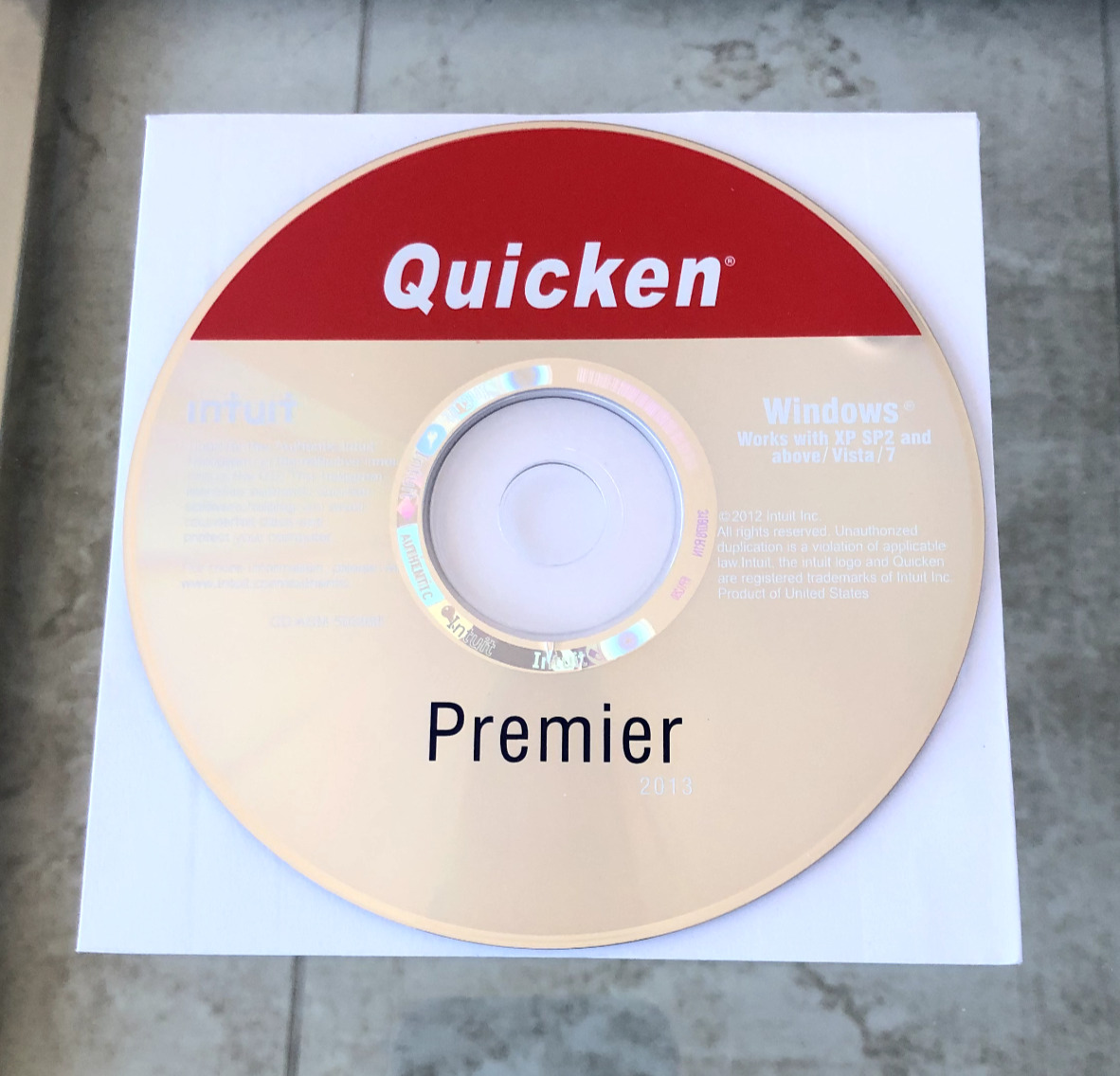 Intuit Quicken Premier 2013 For Windows XP/SP2 & Above/Vista/7