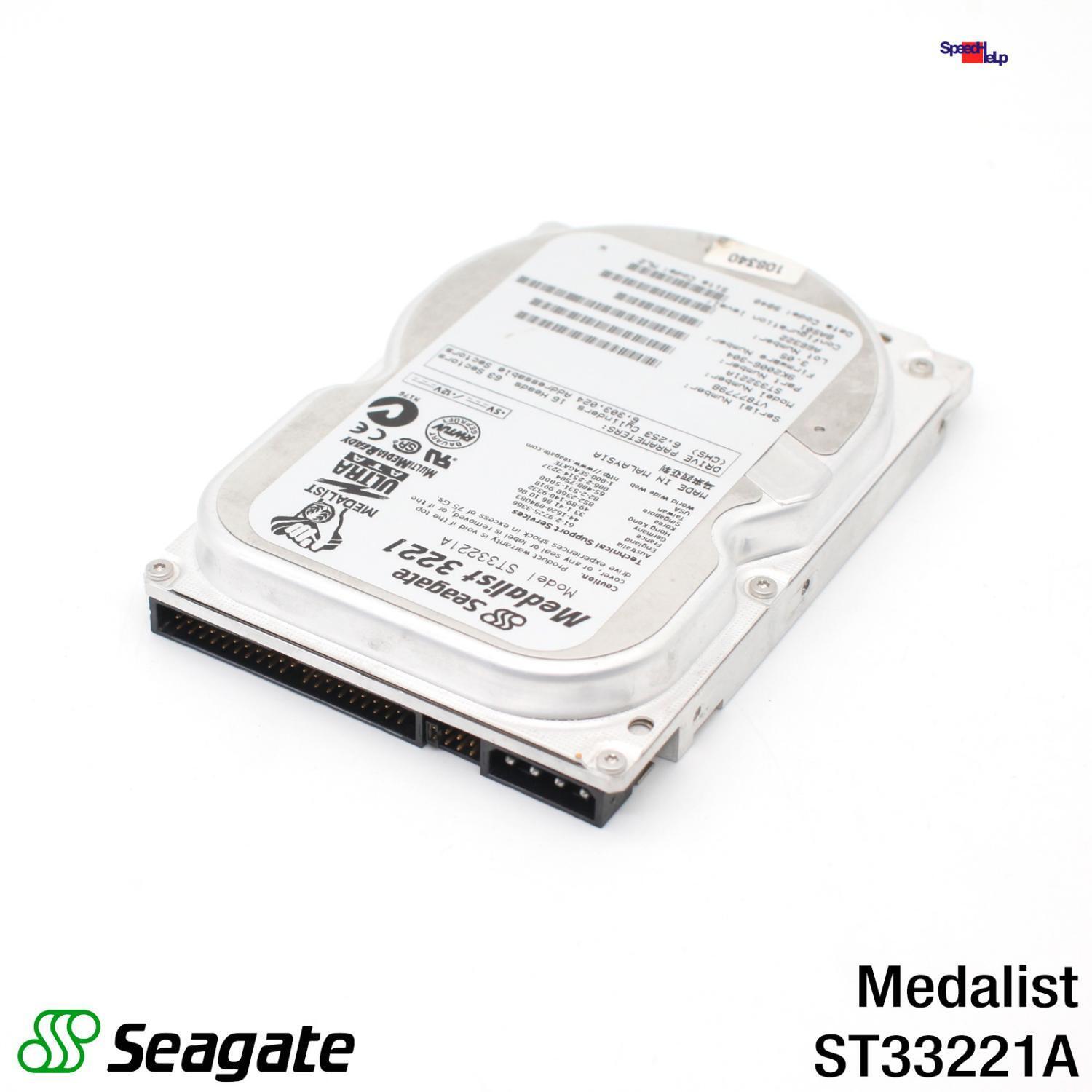 Seagate Medalist 3221 ST33221A 3.2GB HDD Hard Drive Hard Disk Drive Ide 40-PIN