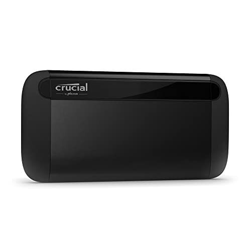 Crucial X8 2TB Portable SSD - Up to 1050MB/s - PC and Mac - USB 3.2 External Sol
