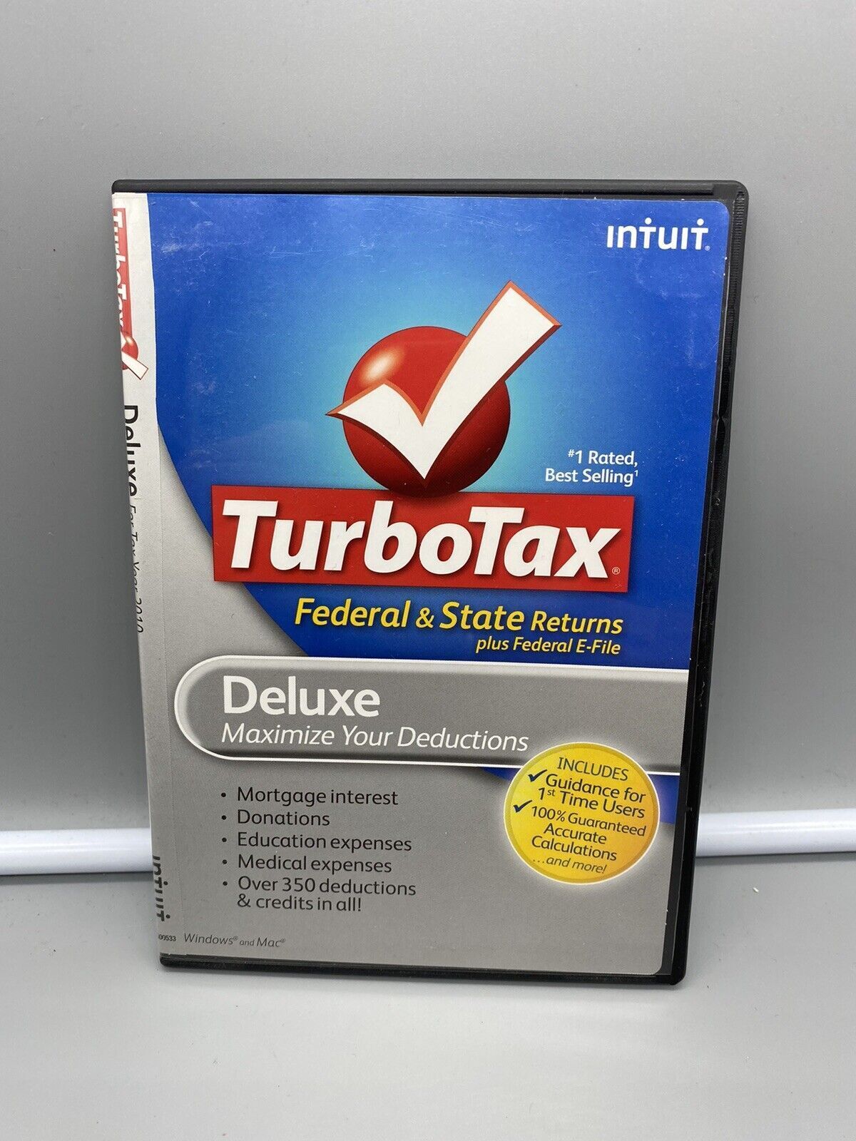 TurboTax Deluxe 2010 Federal + e-File Flawless/Tested