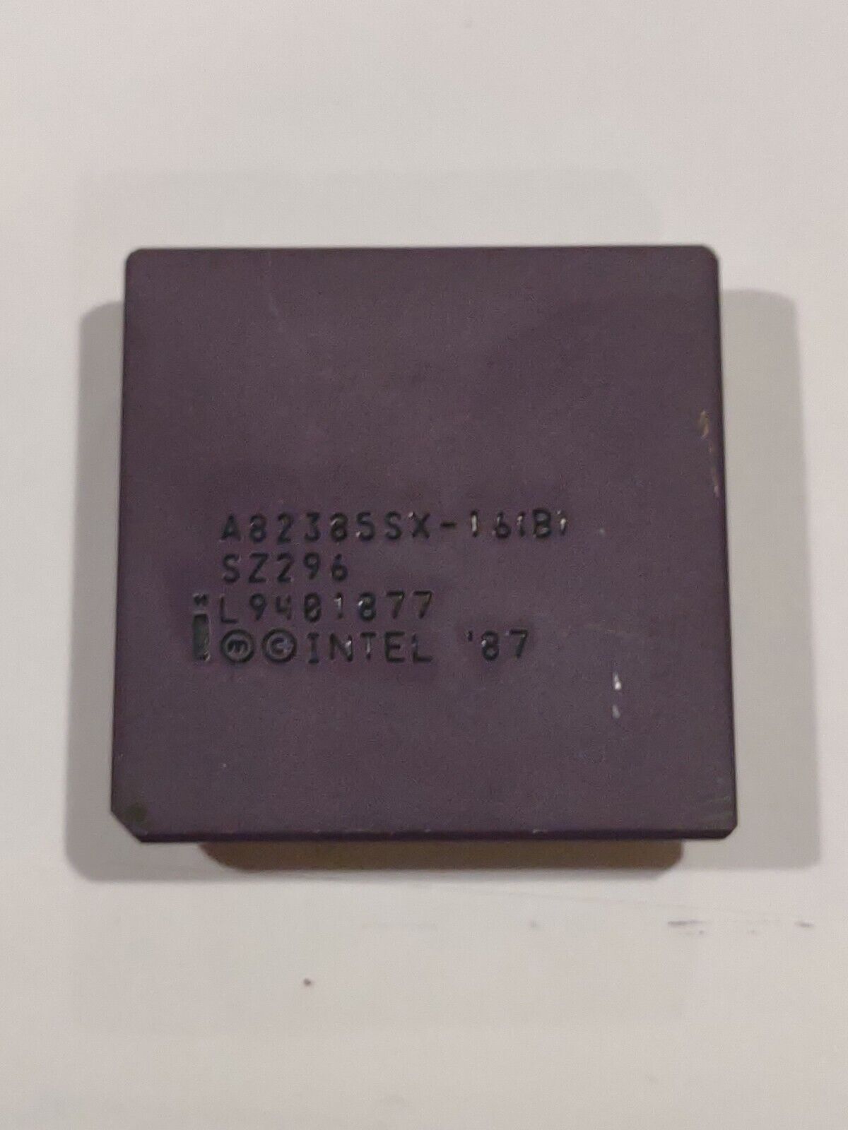 1X RARE INTEL 87'  A80385-25 VINTAGE CERAMIC CPU COLLECTION /  GOLD  RECOVERY 