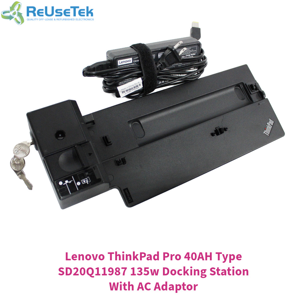 Lenovo ThinkPad Pro 40AH Type SD20Q11987 135w Docking Station With AC Adaptor