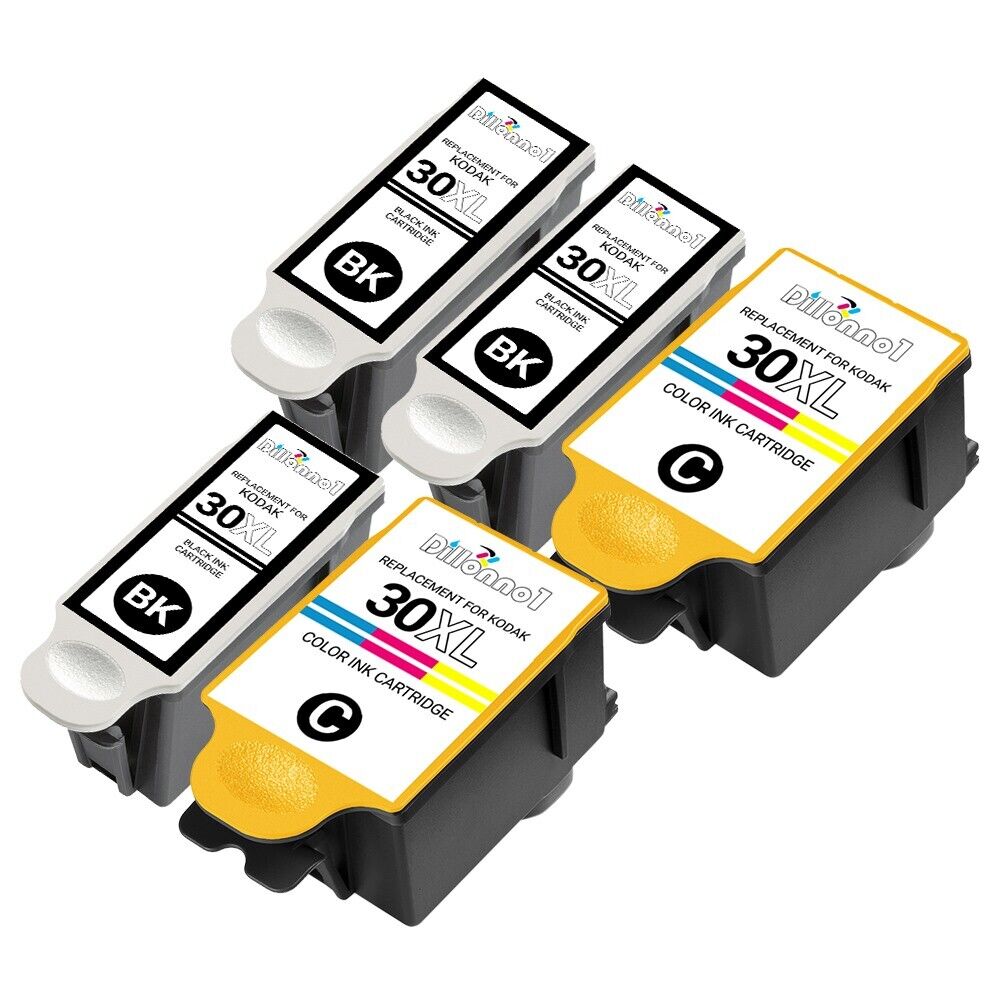 5 Pack For Kodak 30XL Black & Color Ink Cartridges For ESP Office 2150 2170