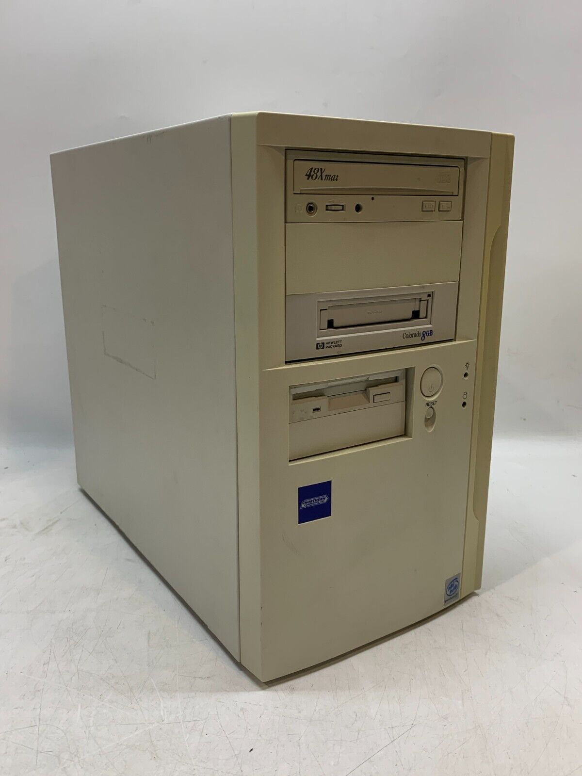 Vintage Granite Microsystems ATX Computer Case w CD/Floppy Drive 235W PSU