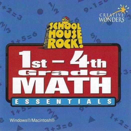 Schoolhouse Rock: 1st - 4th Grade Math Essentials PC MAC CD number geometry game