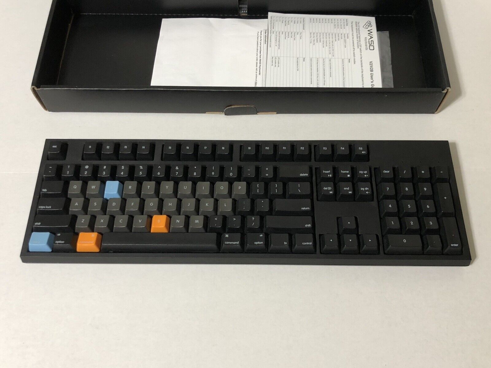 WASD Code V2 104-Key Mechanical Keyboard Cherry Blue Custom Photoshop/Design