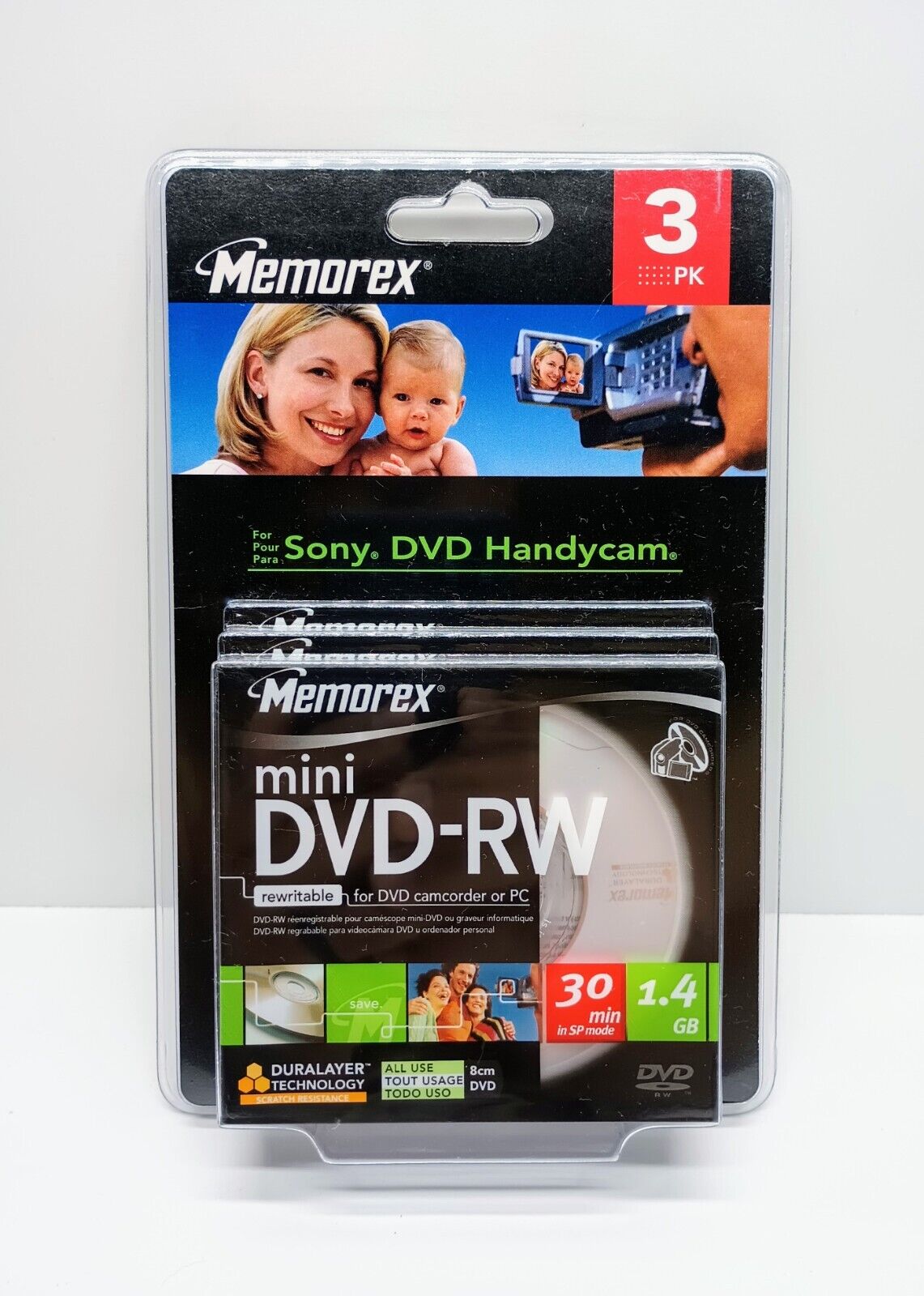 Memorex Mini DVD-RW 3 Pack 1.4GB 30min