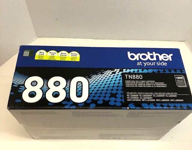 Brother TN880 Genuine Black Toner Cartridge Original OEM TN 880 - WEIGHS FULL