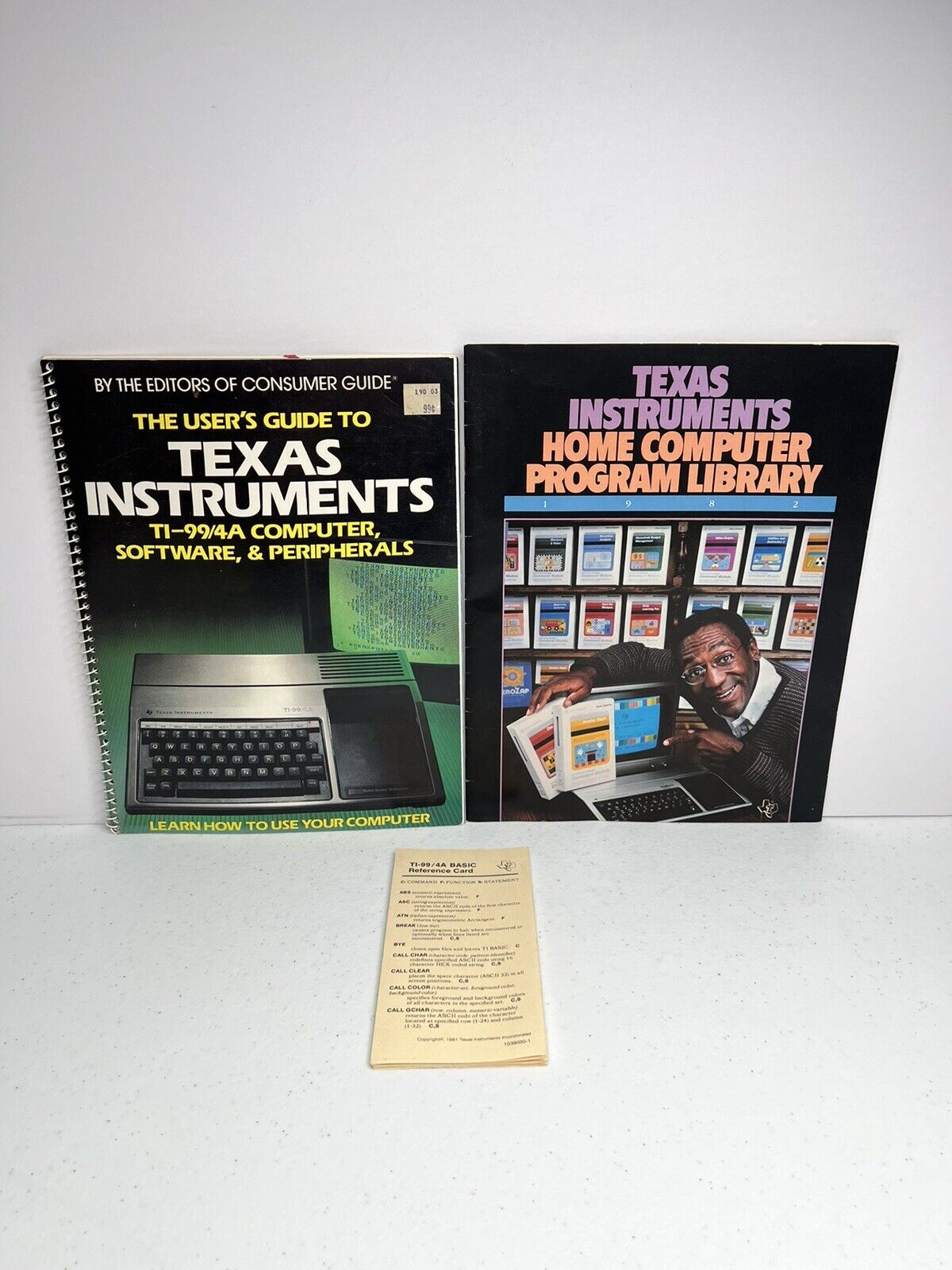 The User’s Guide To Texas Instruments TI-99/4A Reference Card Program Library