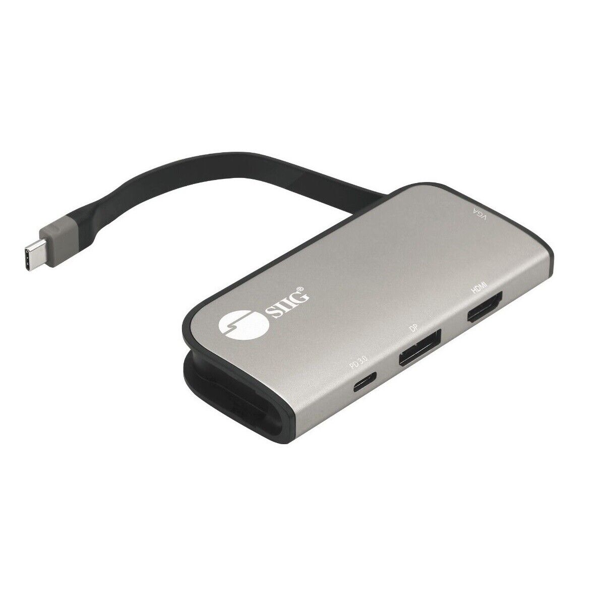 SIIG USB-C to Multi-Video MST Hub with PD 3.0 - Triple Monitor Splitter 4K