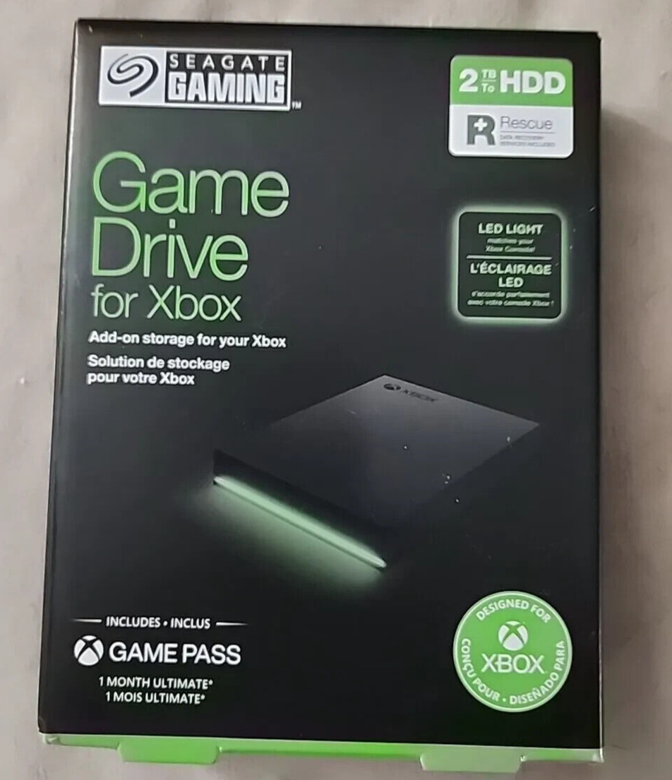 Seagate Game Drive for Xbox, 2TB, External Hard Drive Portable, USB 3.2 