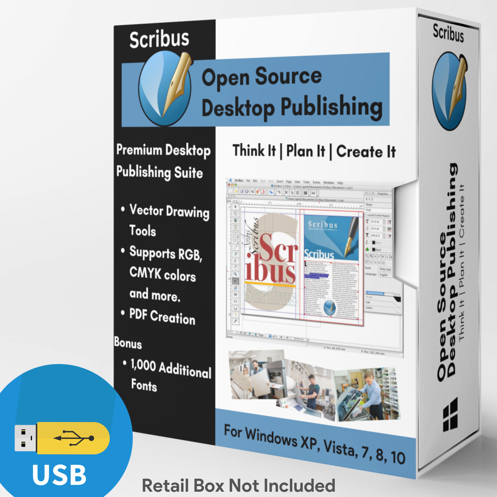 NEW Desktop Publisher Professional Publishing Print Design Software Program USB