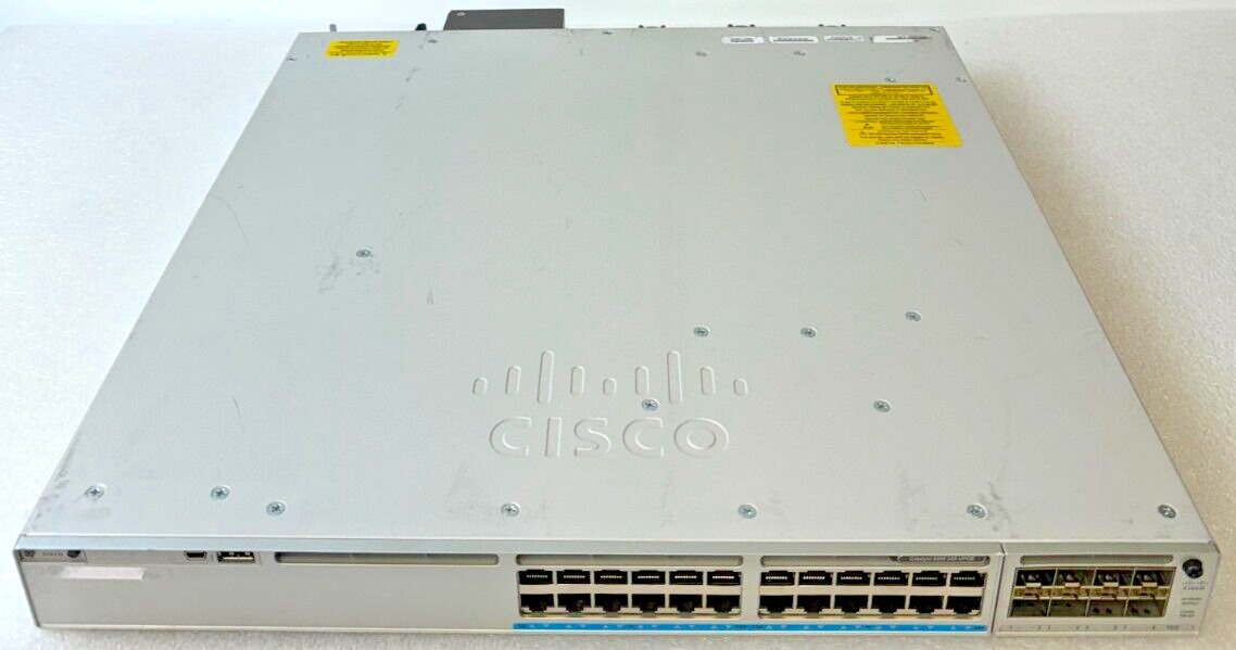 Cisco Catalyst C9300-24UX-A 24 Port 10G/mGig UPOE Network Switch + NM-8X Module