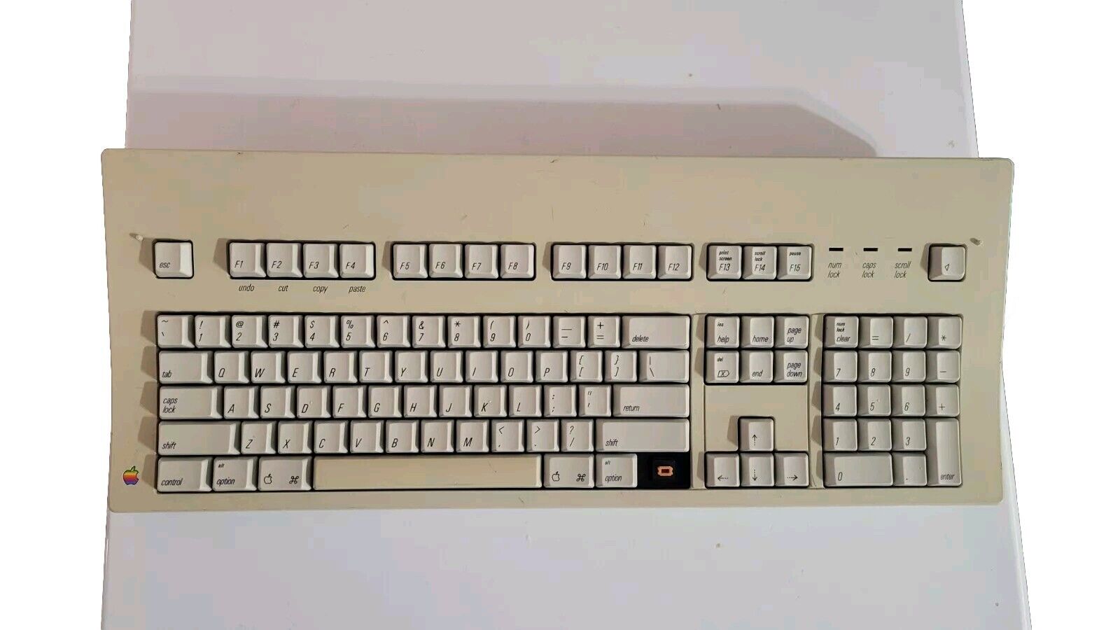 apple extended keyboard m0115 orange alps