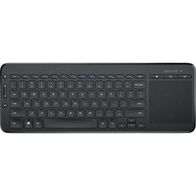 Microsoft All-in-One Media Keyboard - Wireless - Multi-touch Trackpad