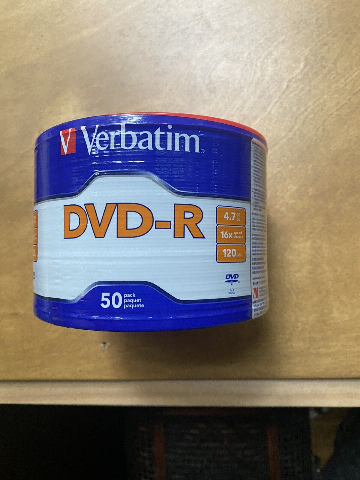 50 VERBATIM Blank 16X  4.7GB Media Disc