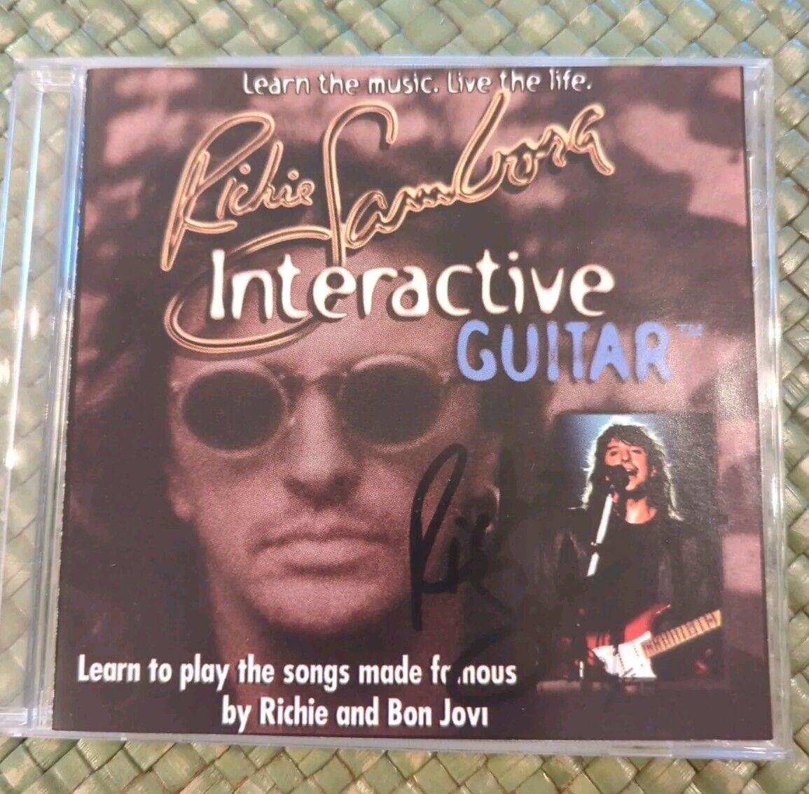SIGNED Richie Sambora: Interactive Guitar learn to play Bon Jovi songs CD ROM 