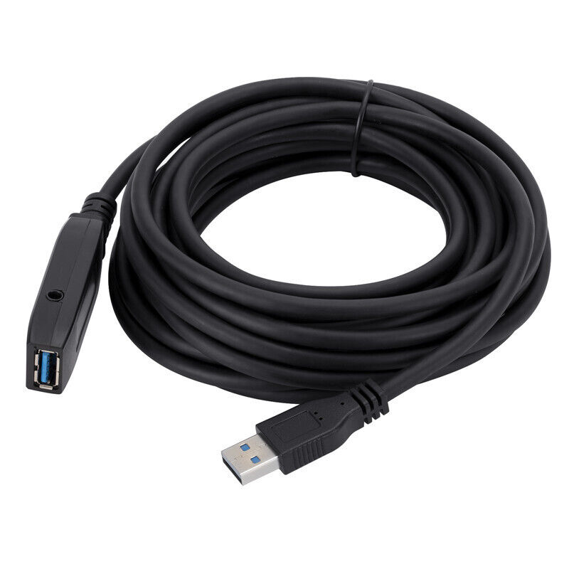 New 5M/10M/15M Active USB 3.0 Extension Cable Cord With Amplifier Male to Female
