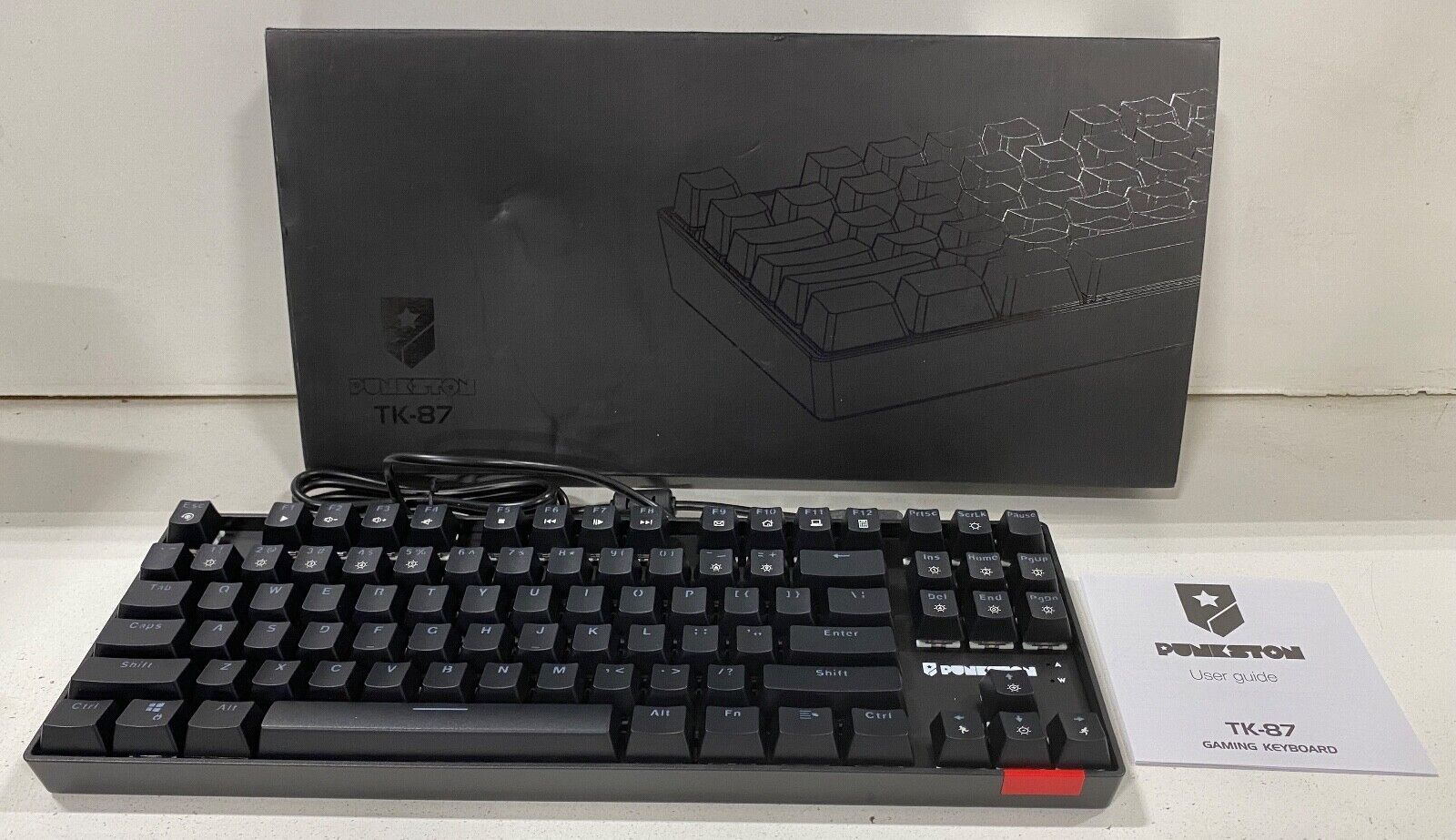 Punkston TK87 Mechanical Wired Keyboard - Black
