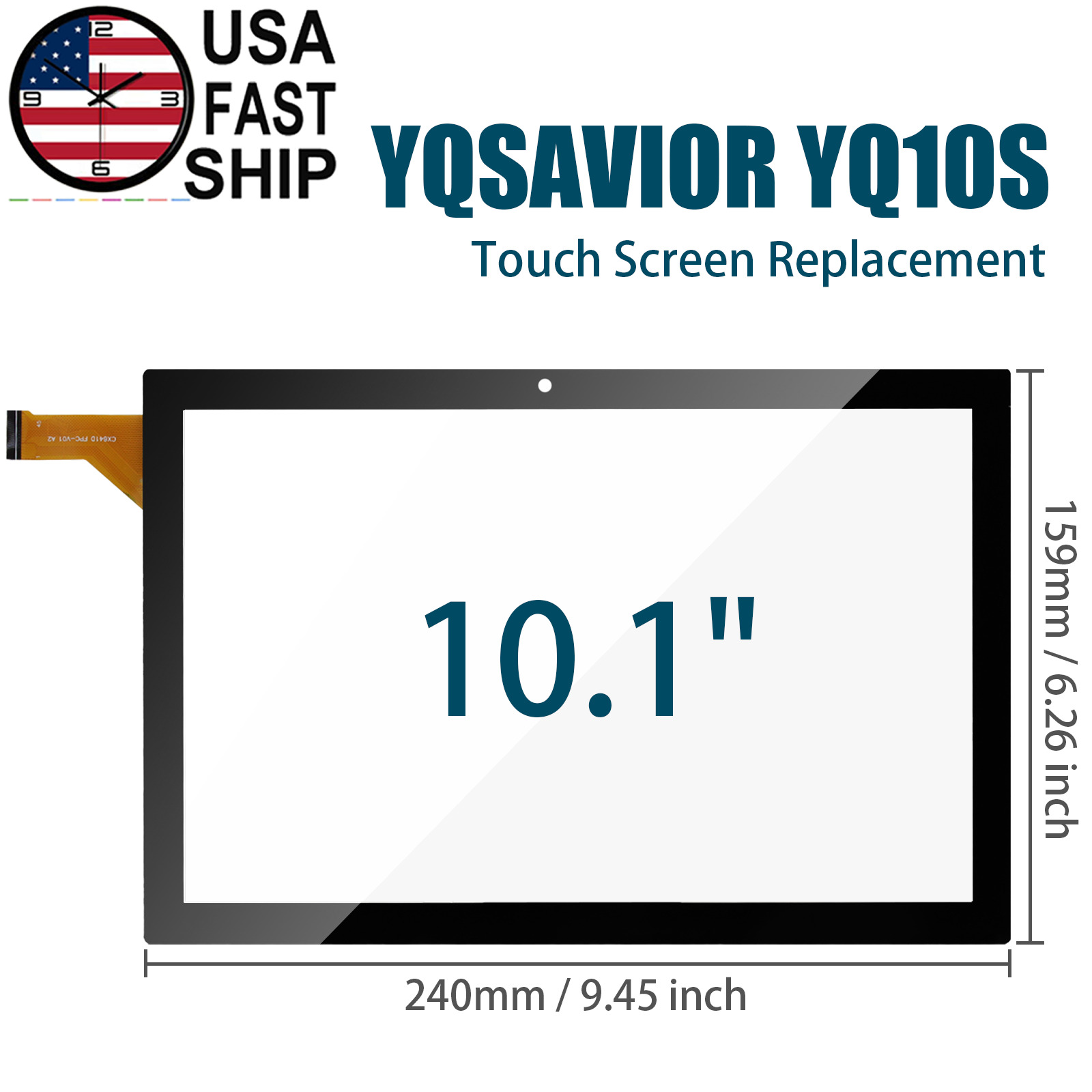 Digitizer Touch Screen Panel Glass Replacement For YQSAVIOR YQ10S 10.1 inch Tab