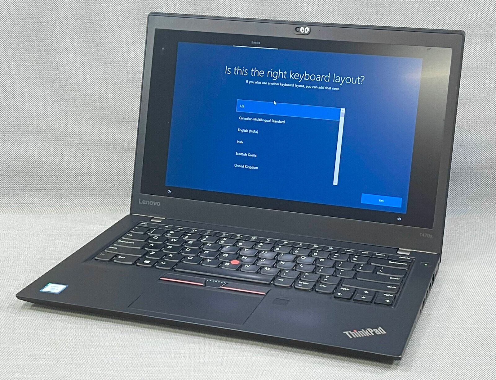 Lenovo ThinkPad T470S 14 inch (256GB, Intel Core i5 6th Gen., 3.00GHz, 8GB)