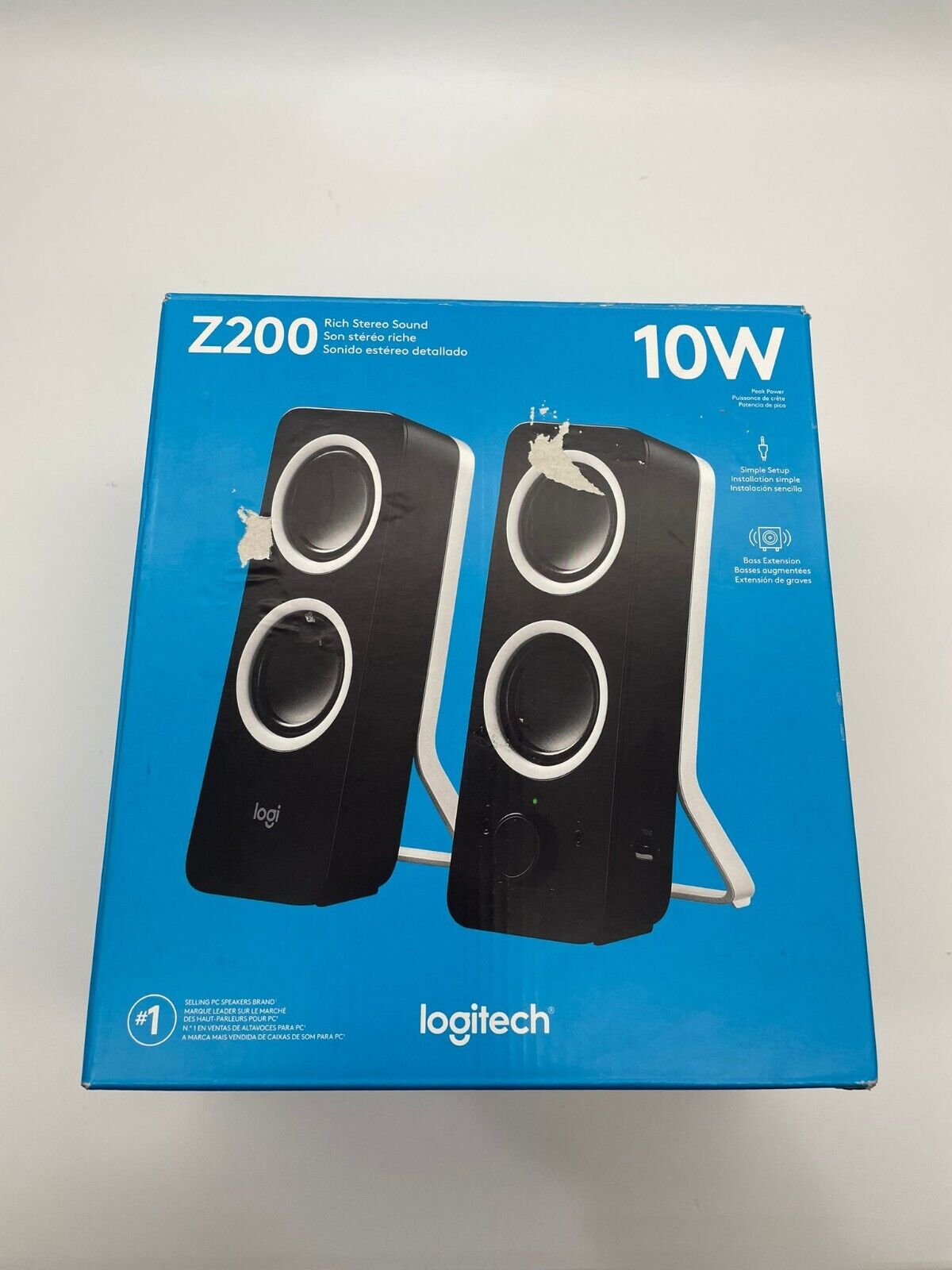 Logitech Z200 10W Multimedia Speakers, Pair - Black