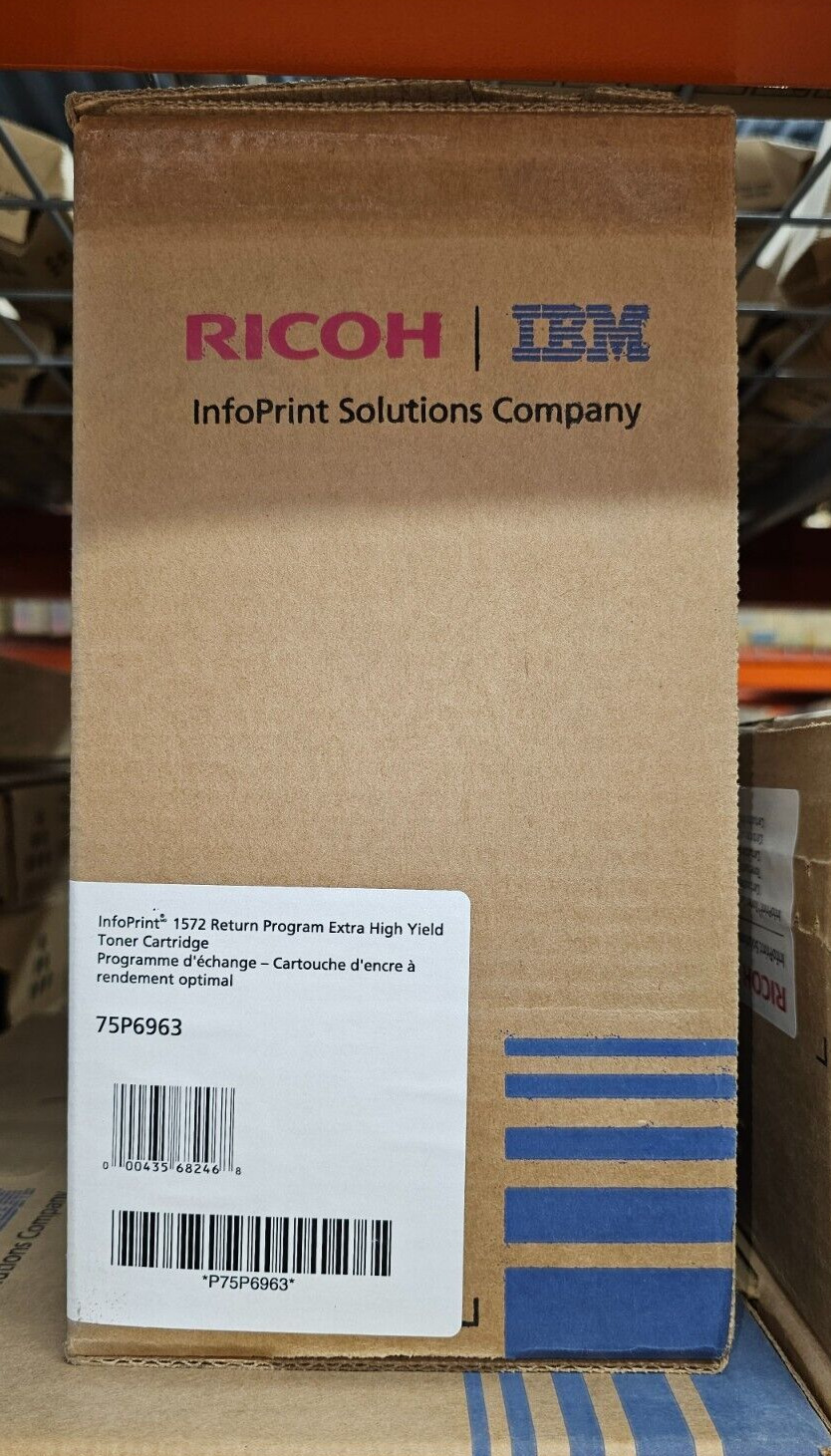 New Genuine Sealed Box Ricoh 75P6963 Extra High Yield toner for InfoPrint 1572