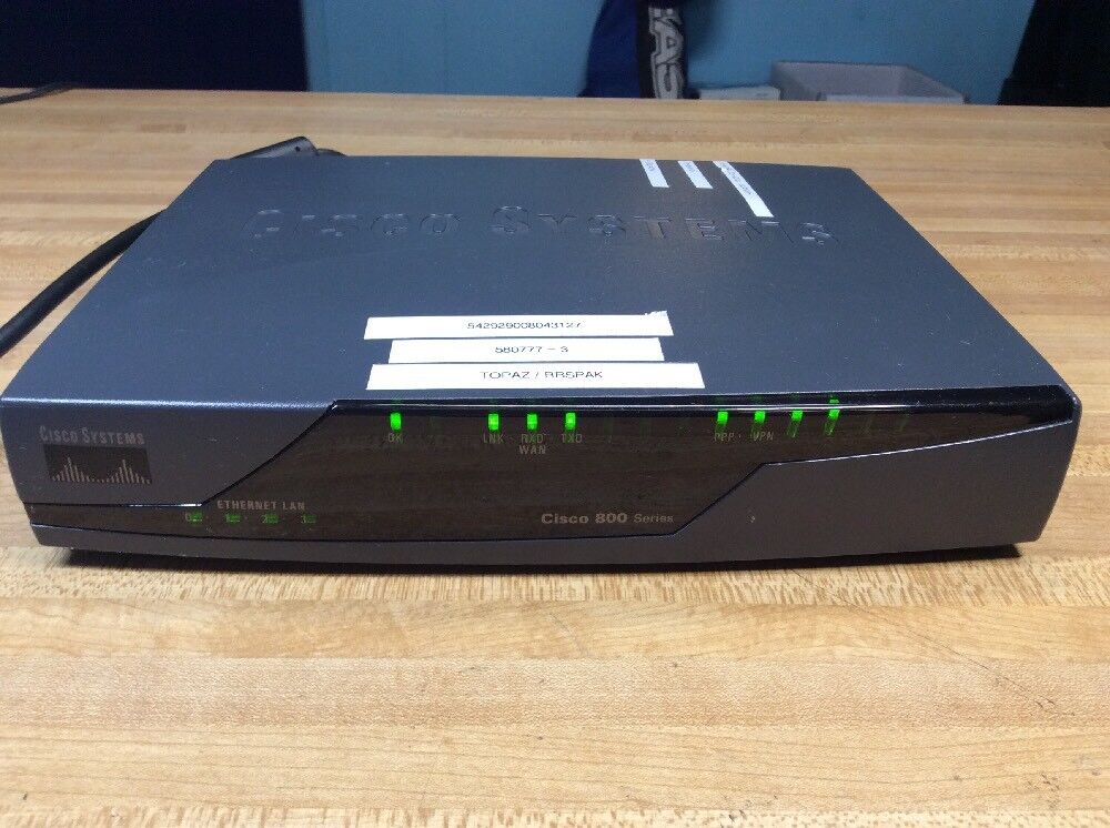Cisco Systems Cisco 850 Secured Broadband Managed Security Router 4 Port TESTED