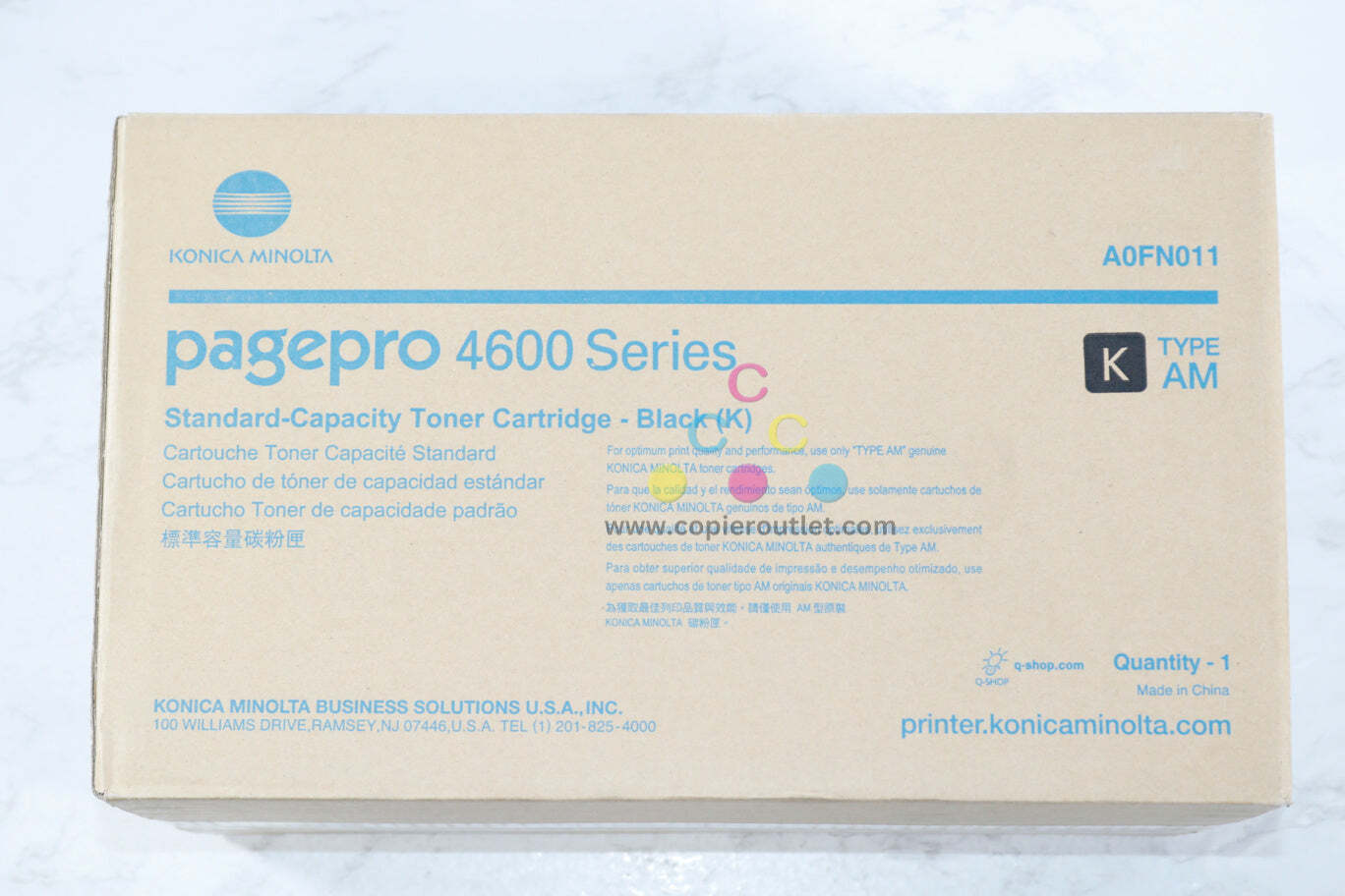 New OEM Konica Minolta PagePro 4600 Series Black Toner Cartridge A0FN011