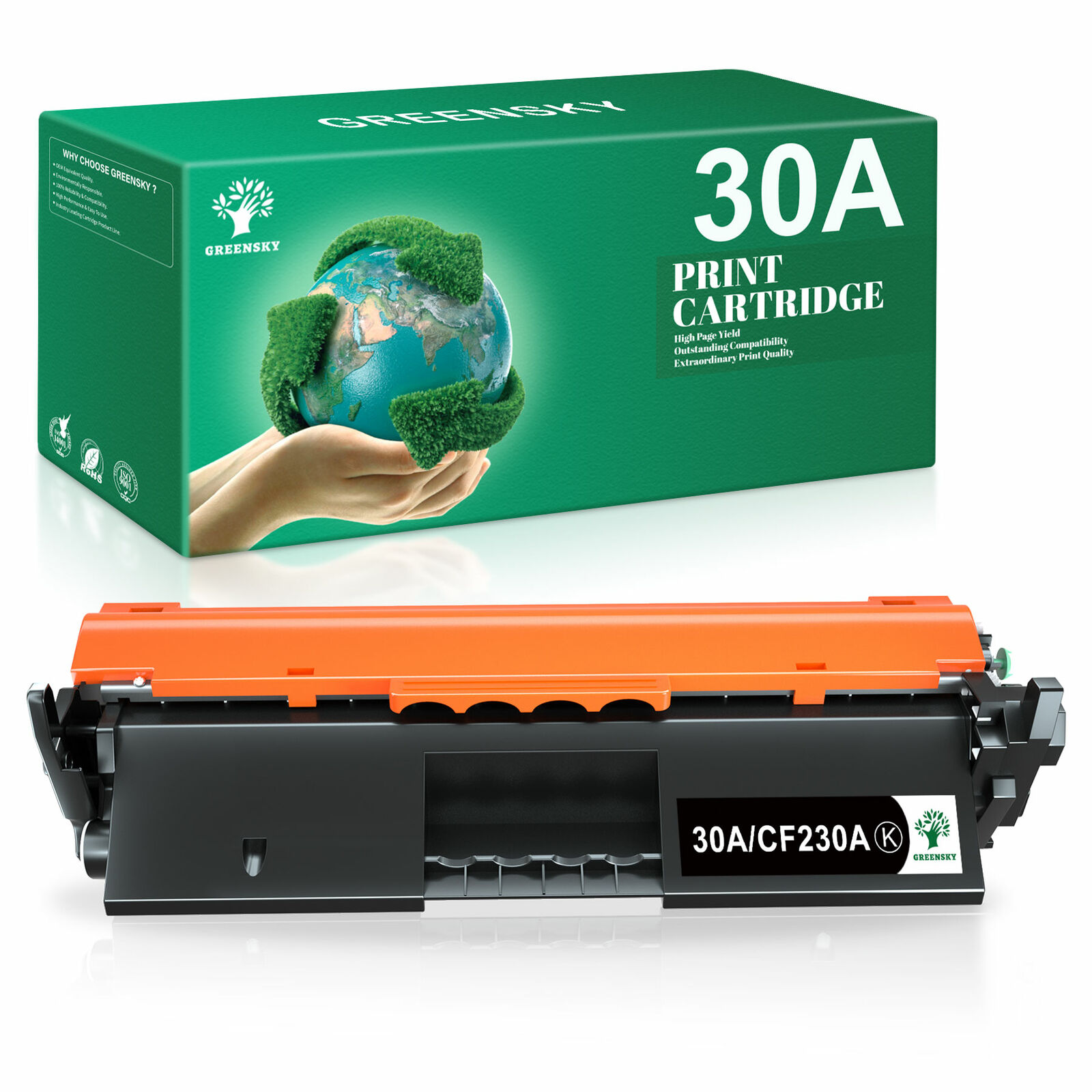 1-Pack CF230A 30A Black Toner compatible with HP LaserJet M203d M203dn M203dw