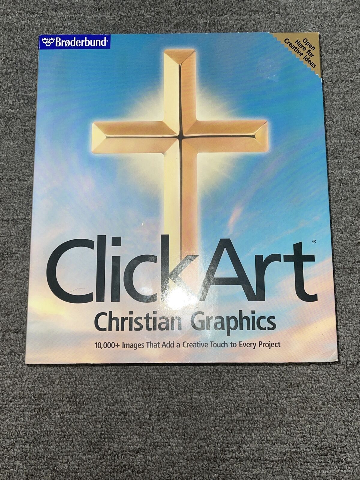 Broderbund ClickArt Christian Graphics Software For Windows 95 -Used, Very Good