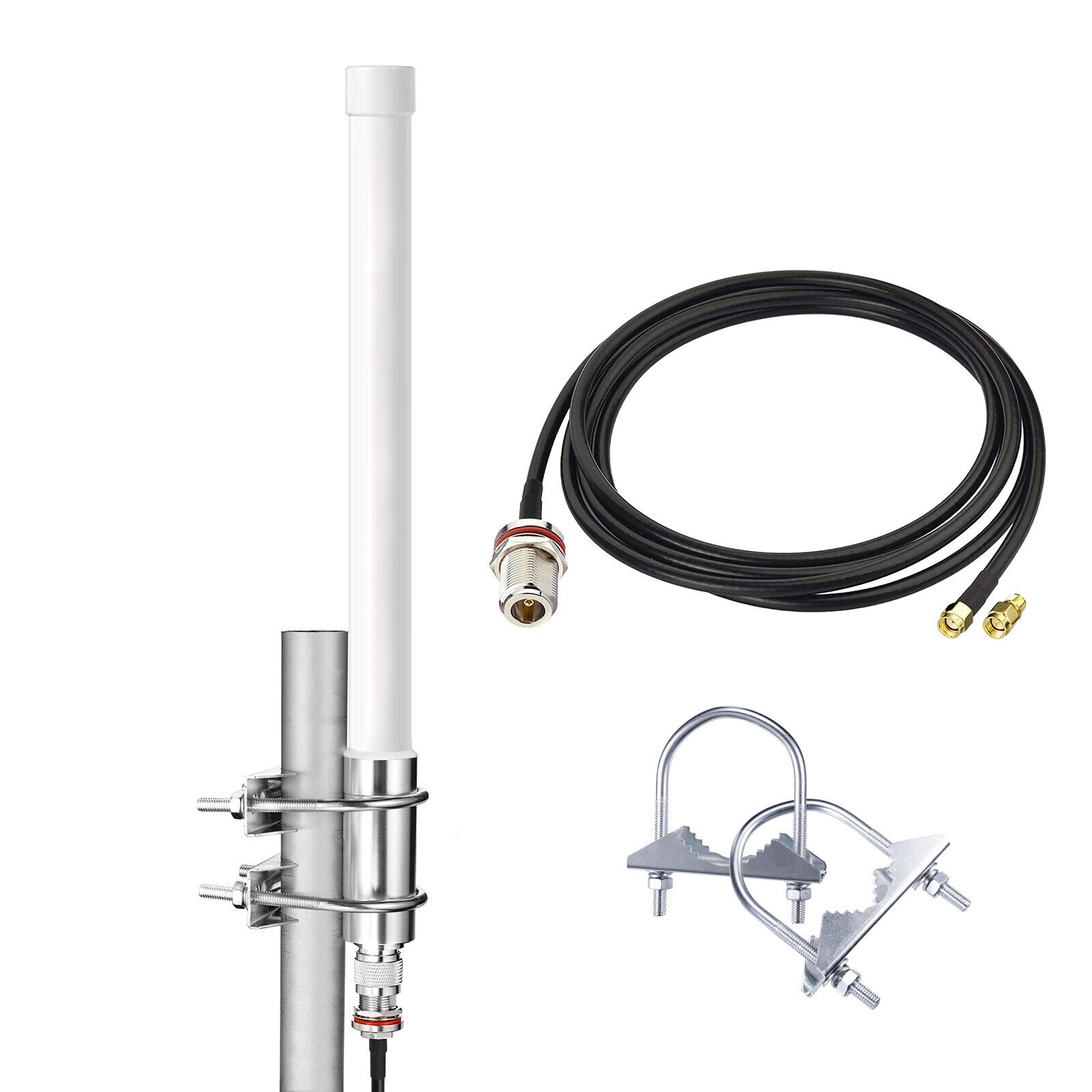 LoRa Gateway Antenna 3db Indoor Outdoor Glass Fiber SMA Cable for Helium Hotspot