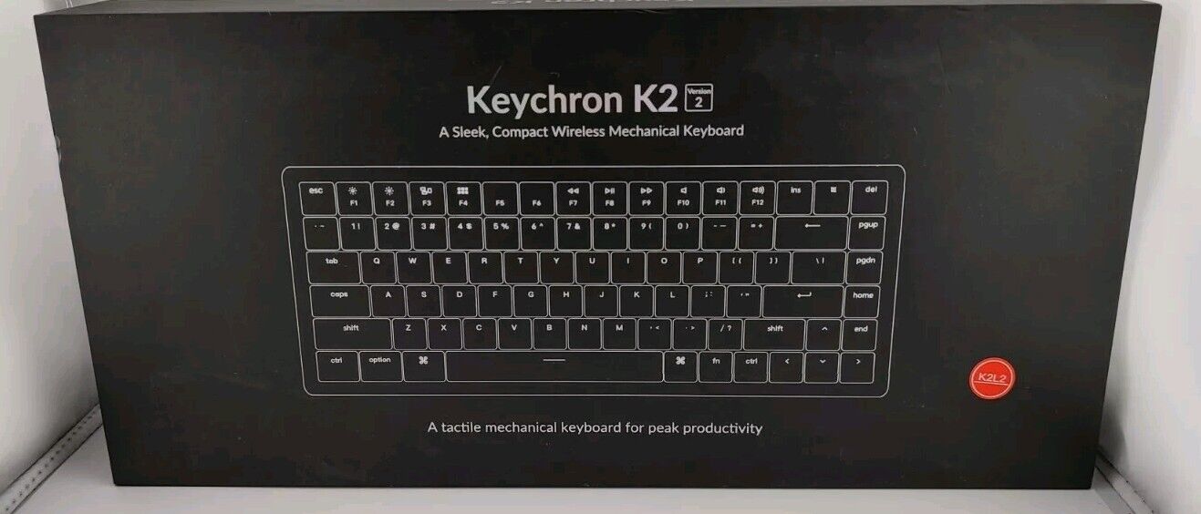 Keychron K2 V2 Bluetooth Wireless Mechanical Keyboard Aluminum Frame RGB Backlit