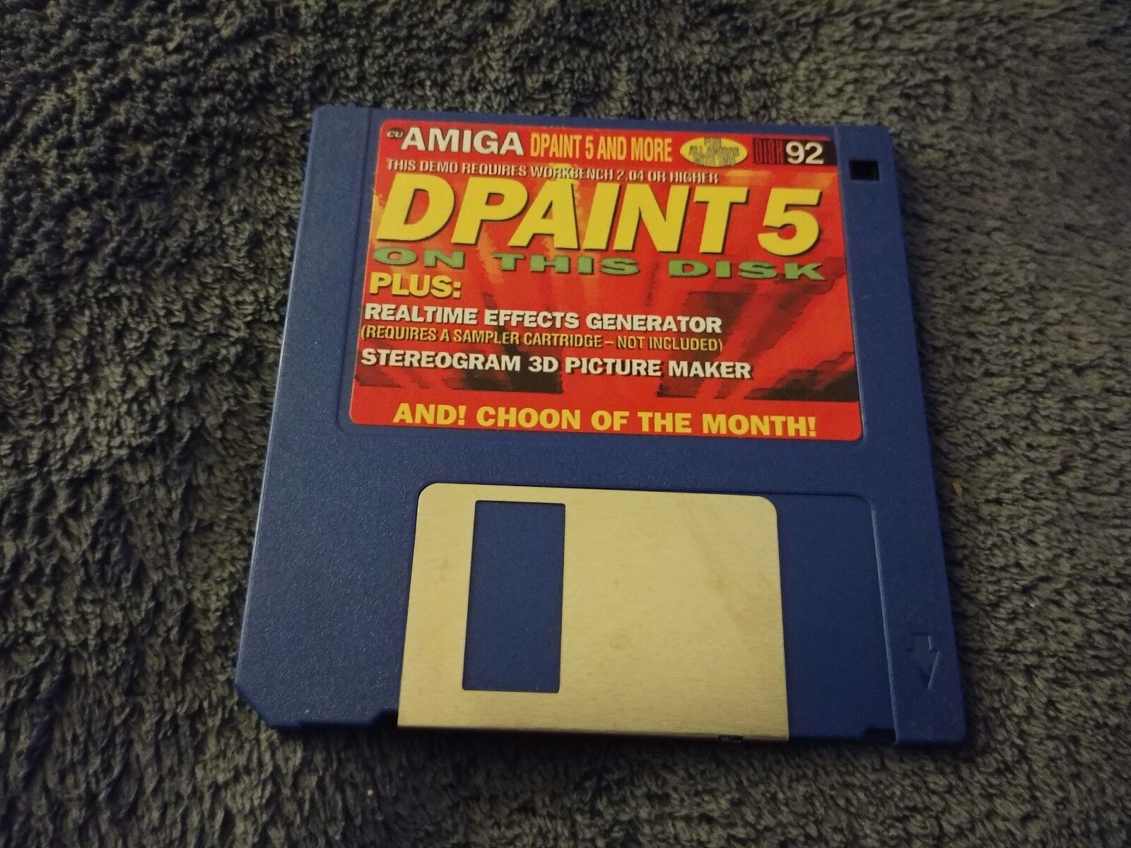 Dpaint 5 CU Amiga Cover Disk 92
