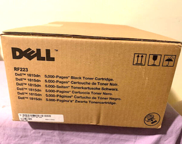 Genuine Dell RF223 1815dn 5000-Pages Black Toner Cartridge - New Sealed