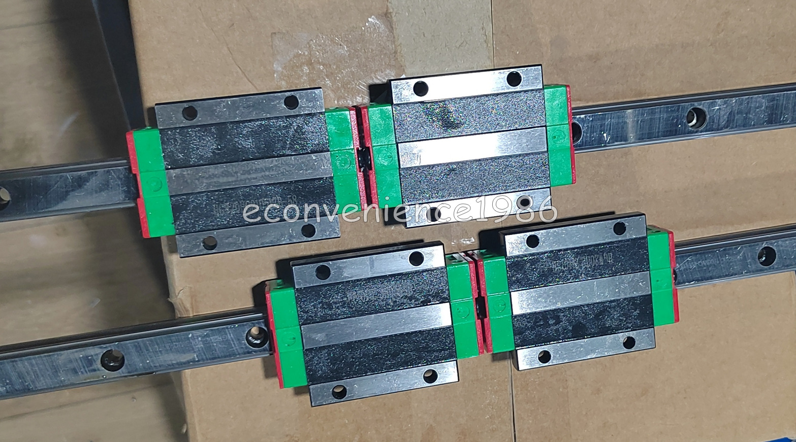 2 pcs HGR20-500mm HG Linear rail & 4 pcs HGW20HC Block Bearing XZY PRINTING