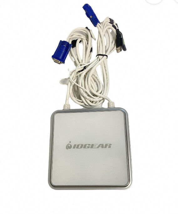 IOGEAR GCS634U MiniView Micro 4-Port  VGA USB KVM Switch with Audio and Cables