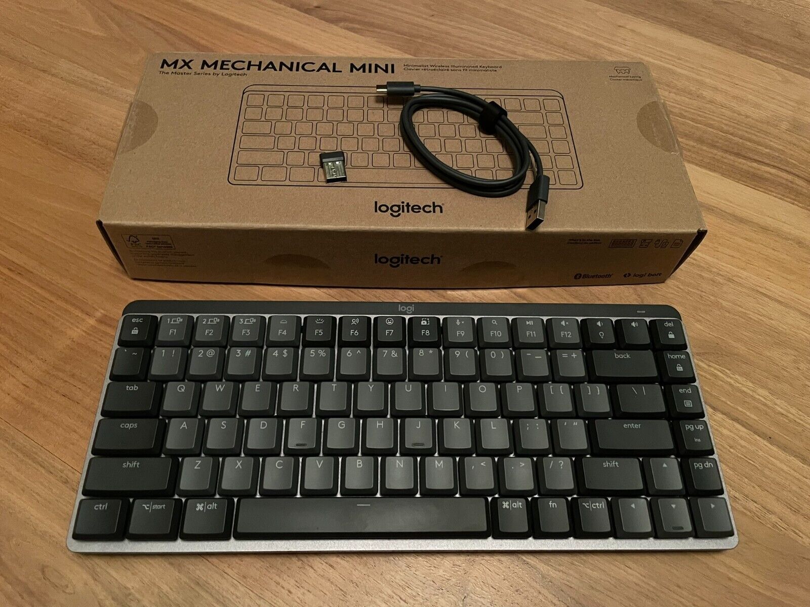 Logitech MX Mechanical Mini Wireless Keyboard - Graphite (Clicky Switches)